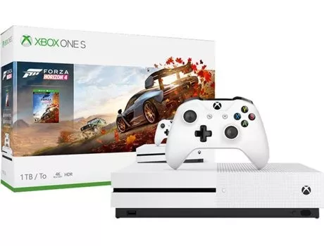 Xbox One S Microsoft 1TB 4K Ultra HD HDR 1 Jogo 1 Mes de Xbox