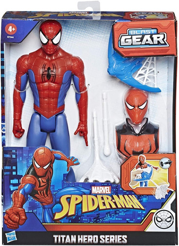 Spiderman Blast Gear Figura Lanzador Hasbro-accesorios 31cms