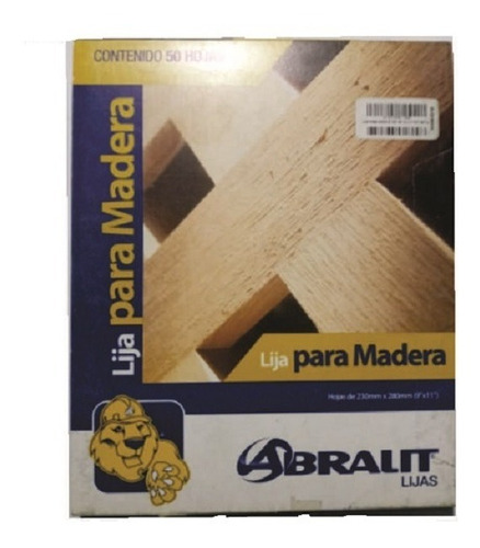 Lija De Madera Grano 120 Pqtx50 - Abralit