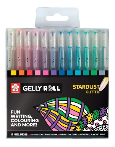 Sakura Gelly Roll Stardust Glitter X 12 Roller Set