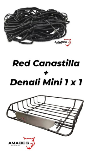 Canastilla Portaequipaje Universal 1x1 Chevy / Spark + Red