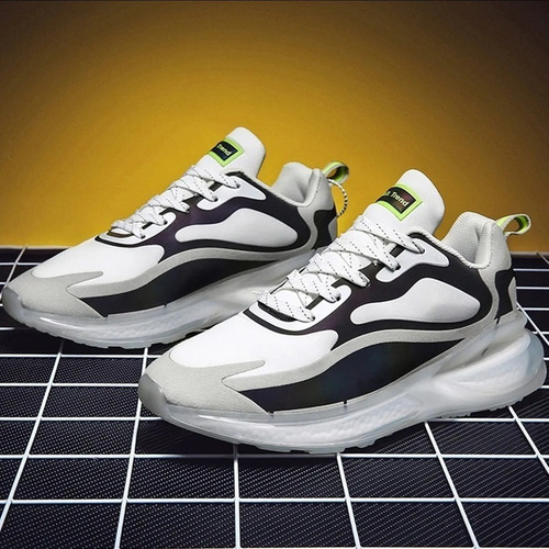 Tenis Para Hombres Air Cojín Cómodos Correr Luminoso Zapatos