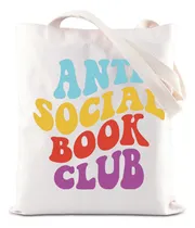 Comprar Kuiyai Anti Social Book Club Tote Bag Book Lovers Mh5bn