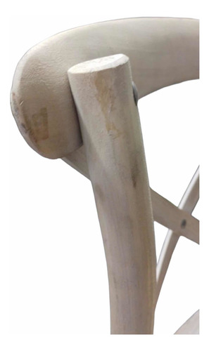 Banqueta Cross Madera Linea Vintage Importada 65cm Outlet