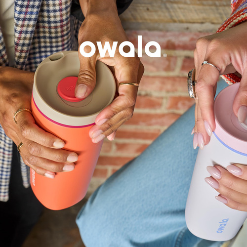 Vaso De Café De Acero Inoxidable Owala Smoothsip Slider 12oz
