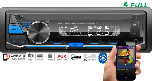 Auto Estereo Bluetooth Mp3 Radio Manos Libres Aux Usb Fm Sd