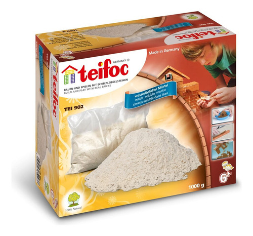 Argamassa Para O Brinquedo Tijolinhos Teifoc 1kg