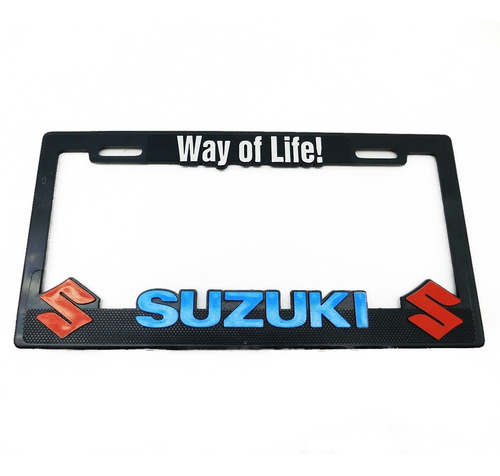  Portaplacas Premium  Suzuki  Juego 2 Piezas