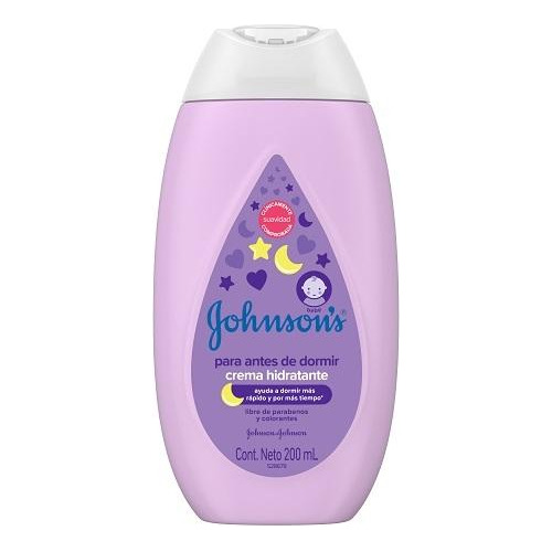 Crema Humectante J&j Para Antes De Dormir 200ml