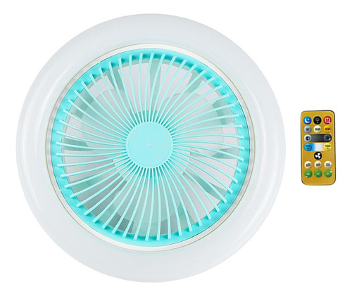Yi Ventiladores Led 30w 36w Con Lámpara Azul 36w