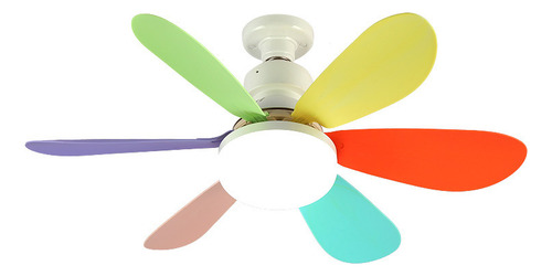 Luz Led De Ventilador De Techo Pequeña Con Control Remoto C