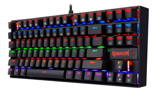 Teclado Redraron Gamer Kumara Rainbow K552 Kr-sp Switch Rojo