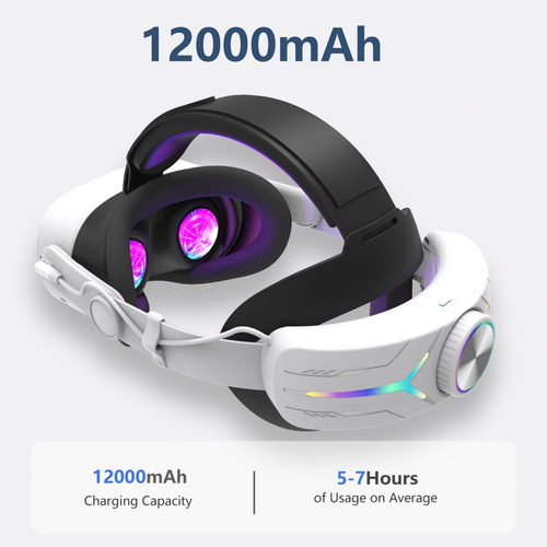 Para Oculus Quest 3s Bateria Com Alça De Cabeça New