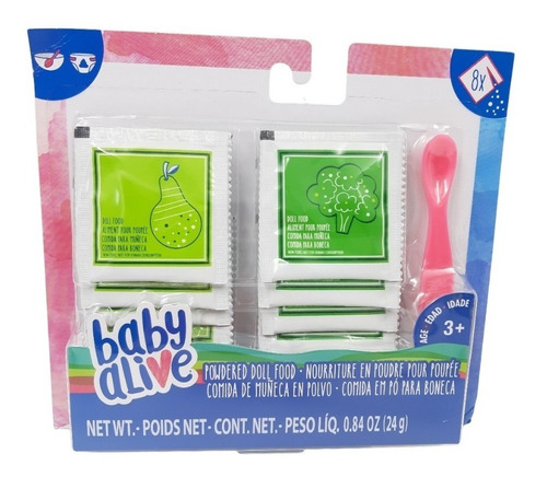 8pack Set De Comida Para Muñecas Babyalive Que Hacen Caca