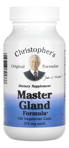 Formula Master Gland, 375 Mg, 100 Capsulas Vegetarianas, For