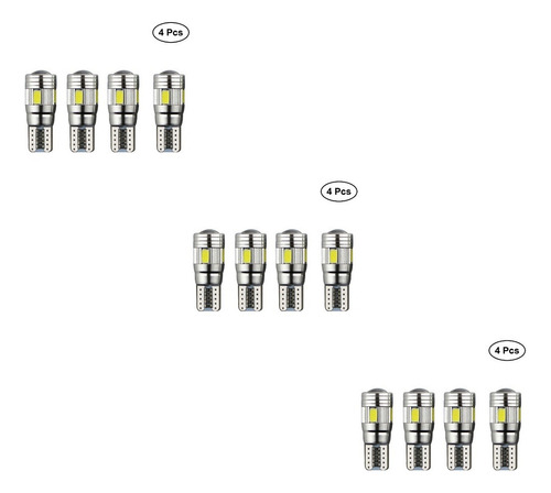 3x 6 Led T10 Bombillas De Coche Backup Error Lámparas Latera
