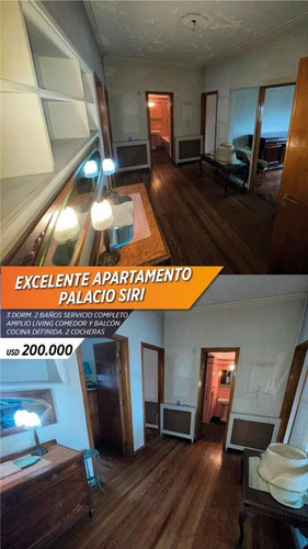 Imagen 20 de 20 de Apartamento - Centro (montevideo) - 3 Dormitorios Servicio Completo - 2 Baños - Cocina Definida A Gas Por Cañería.- Palacio Siri U$s 200.000