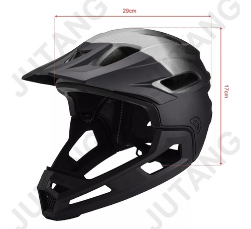 Jutang Casco De Bicicleta De Montaña Ajustable, Visera Extraíble,, Transpirable Y Ligero, Ideal Para Ciclismo Urbano Y De Montaña Soporte Barbilla Desmontable Blanco