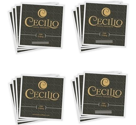 Cecilio 4 Acero Inoxidable 1 2 Cuerda Para Violin Set