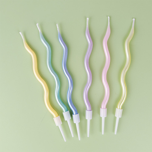 Vela Curva De Feliz Cumpleaños, Decoración De Cumpleaños