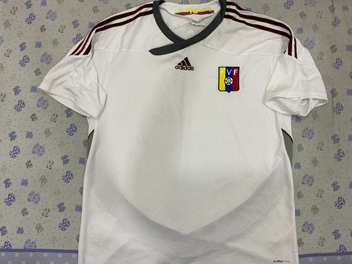 Camiseta Franela Venezuela Vinotinto Blanca adidas Original