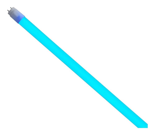 Lâmpada Tubo Led T8 9w G13 60cm Colorida Azul Soquetes