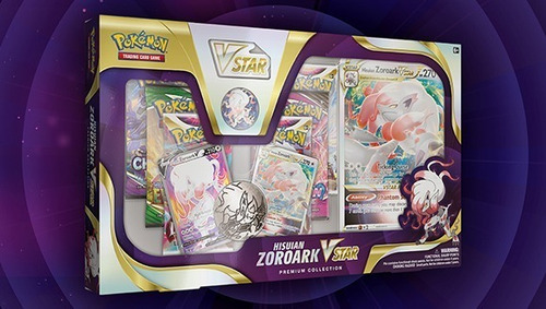 Imagen 2 de 3 de Cartas Pokemon: Hisuian Zoroark Vstar Premium Collection