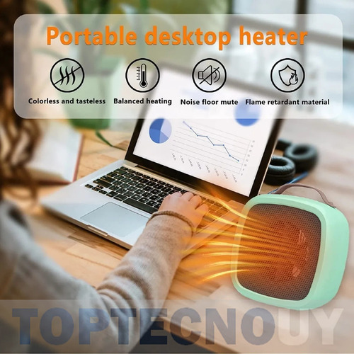 Calefactor Estufa Caloventilador Mini Portátil Termoceramica