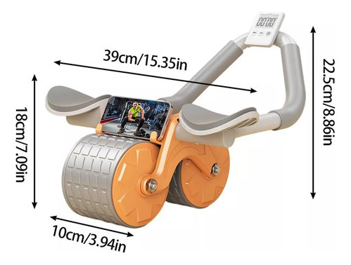 Rodillo De Ejercicio Lumbar Con Rueda Abdominal - Con