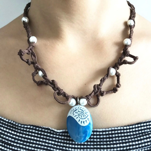 Moana Dije Collar Importacion Corazon De Tefiti