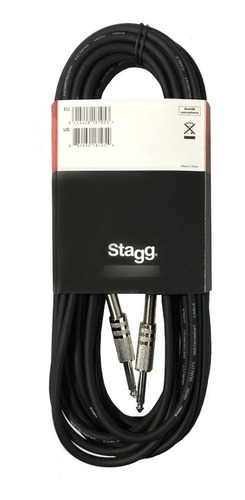 Imagen 3 de 7 de Cable Plug Stagg 10 Metros Para Guitarra Bajo Teclado