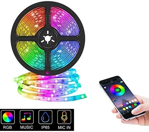 Cinta De Luz Rgb Con Bluetooth 5 Mts.