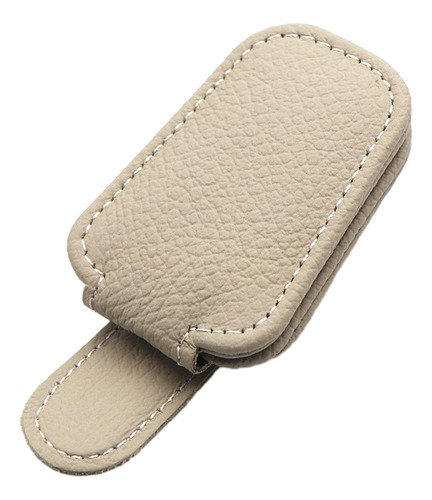 Clip Para Gafas De Sol Para Coche, Soporte Para Gafas Beige