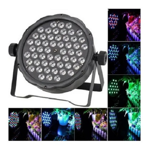 Imagen 3 de 3 de Luz Proton 54 Led Rgbw Dmx Ambientacion Decoracion Lumenes