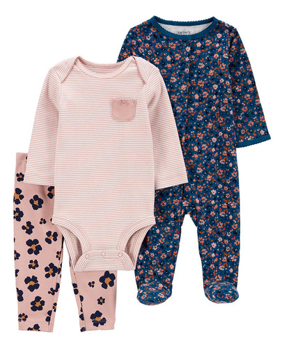 Carter´s Set 3 Piezas Osito Pijama Body Pantalon 1o038510