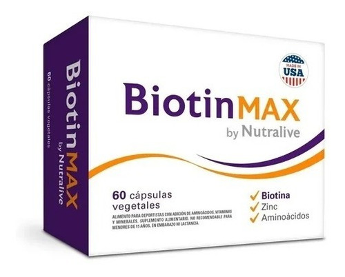 Biotin Max Biotina + Zinc Vencimiento Agosto 2023