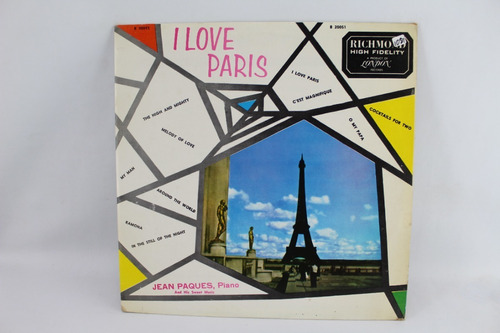 D1081 Jean Paques -- I Love Paris Lp
