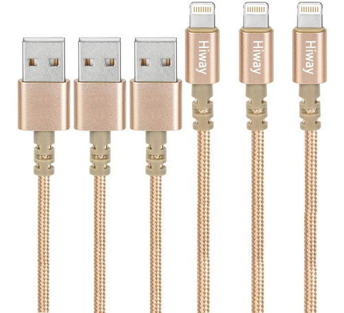 Para El iPhone Cable Nylon Cargador Relámpago Usb Tren...