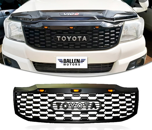 Parrilla Persiana Led Toyota Hilux Vigo Modelo 2012-2015 