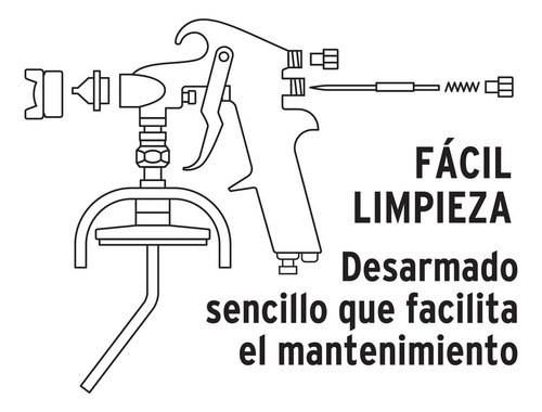 Pistola Pintar De Succion Serie 300 Truper 14030