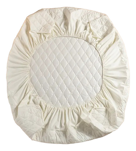 Cubre Colchón Impermeable 160x200 Cm Queen Blanco Liso 2 1/2 Plazas
