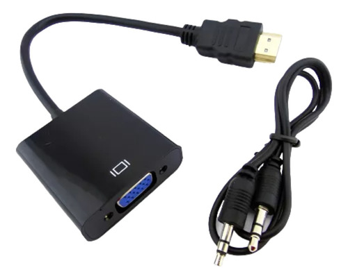 Combo Cable Convertidor Hdmi A Vga + Cable Vga 1,5 Metros