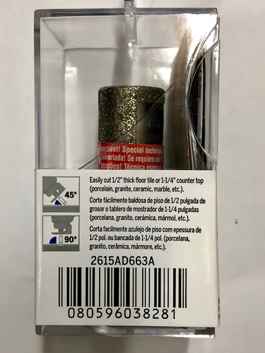 Sierra Copa Diamantada De 25mm Para Dremel 9050 Ad664