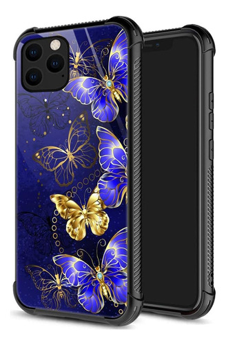 Funda Zhegailian Para iPhone 12/12 Pro Butterflies1