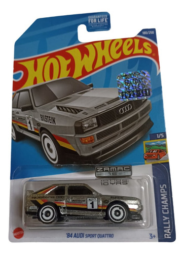 Hot Wheels 84 Audi Sport Quattro Rally Champs Zamac 2022 Fs