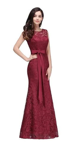 Vestido renda on sale madrinha casamento noite