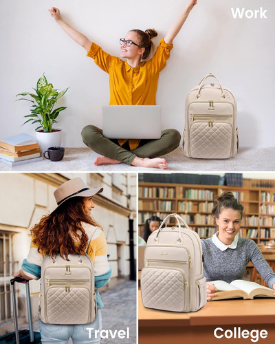 Mochila Para Computadora Portátil Para Mujer, 15.6 Pulgadas,