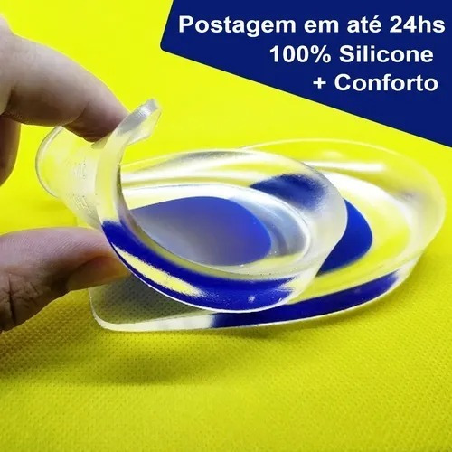 Imagem 6 de 7 de Protetor Anti Impacto Calcâneo Elevação Gel Silicone