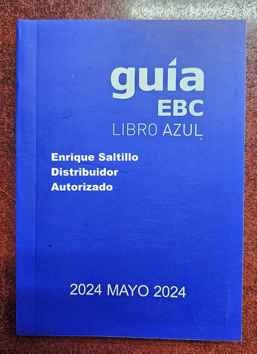 Libro Azul Guia Ebc Edicion Mayo 2024  Envio Incluido