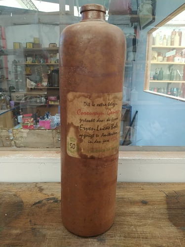 Antiguo Porrón De Ginebra Holandés Bols Sellado Ref 49 (Usado)